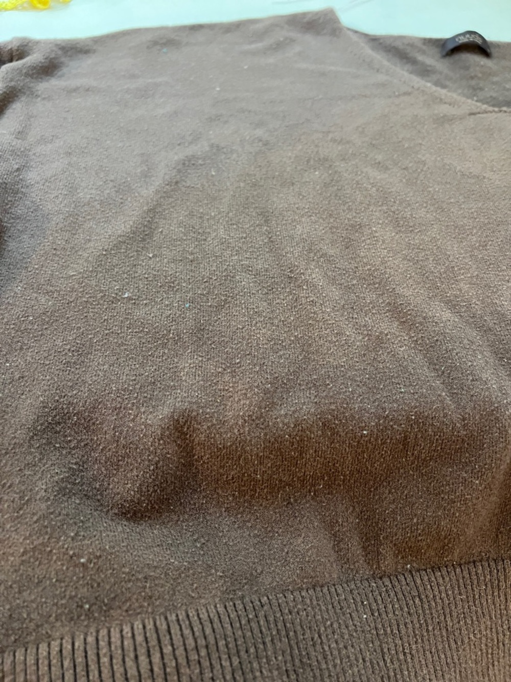 Nuuds Brown V-Neck Sweater XL Oversized Soft Knit Casual - Picture 12 of 14